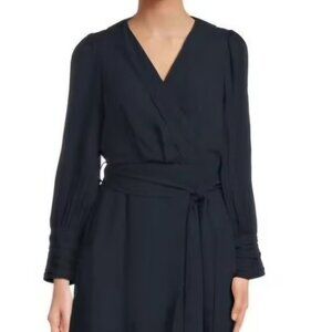 Nanette Lepore Navy Long Sleeve Wrap Dress